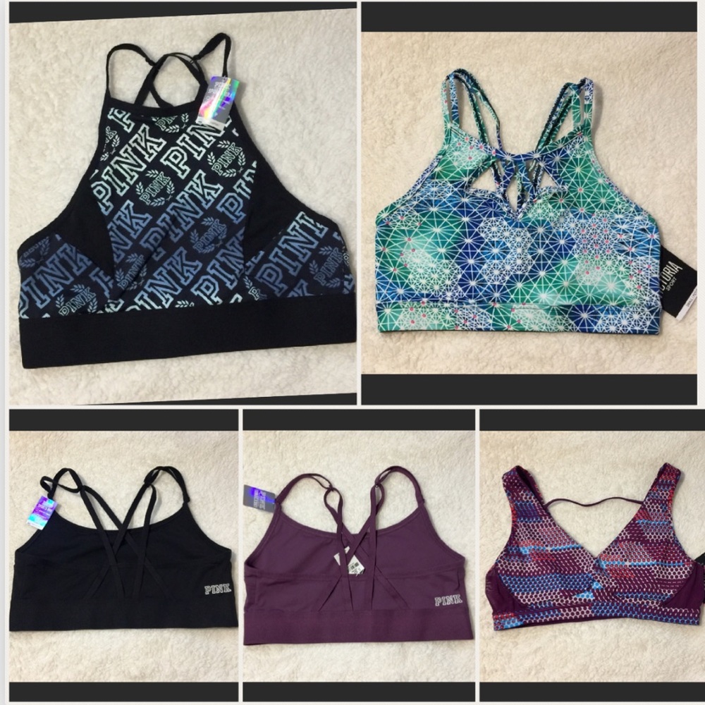5 New Victoria Secret sports bras